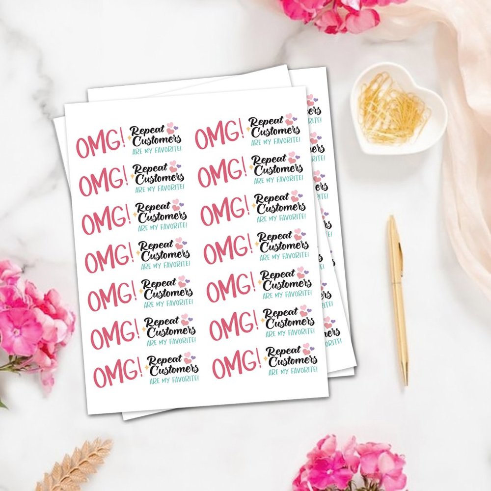 Repeat Customers Are My Favorite Sticker Labels – (48 ct) - Picture 3 of 5